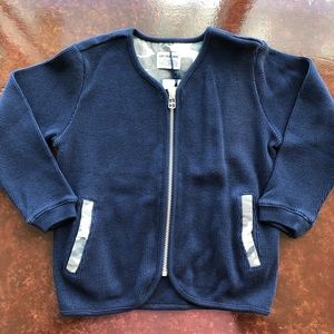 Arch & Line Boys Zip Up Cardigan with Camo Detail